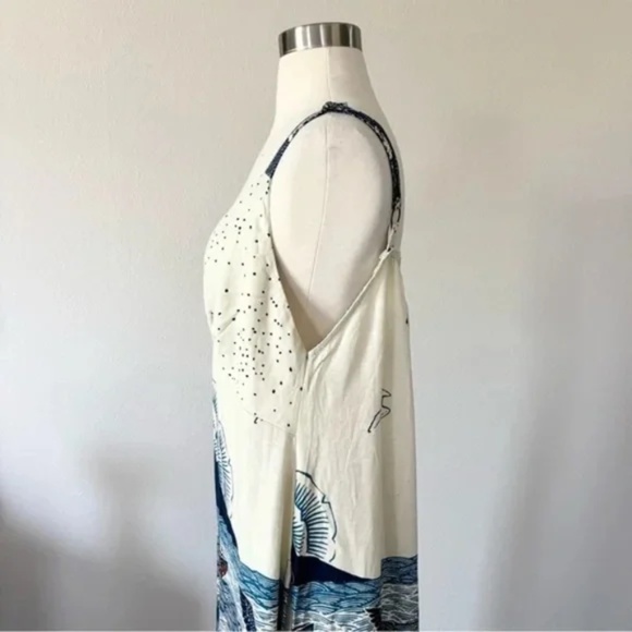 FARM Rio Blue and White Midi Dress - Picture 8 of 13